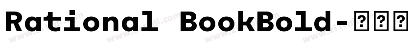 Rational BookBold字体转换